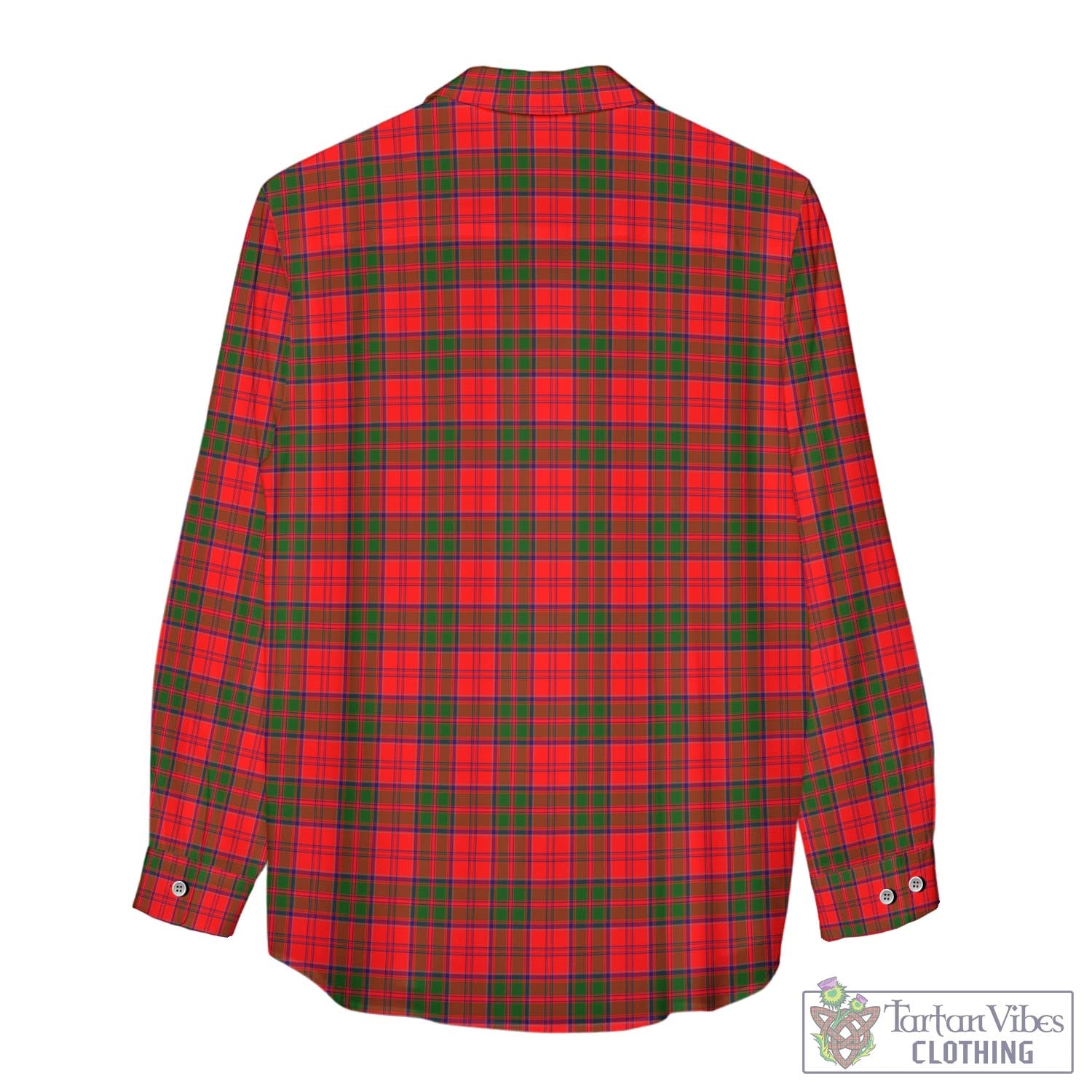 Tartan Vibes Clothing Grant Modern Tartan Womens Casual Shirt with Family Crest