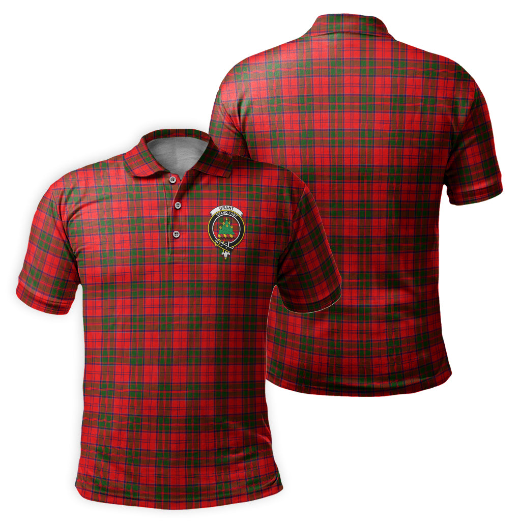 Grant Modern Tartan Men's Polo Shirt with Family Crest - Tartan Vibes Clothing