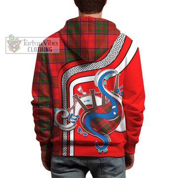 Grant Modern Tartan Hoodie with Epic Bagpipe Style