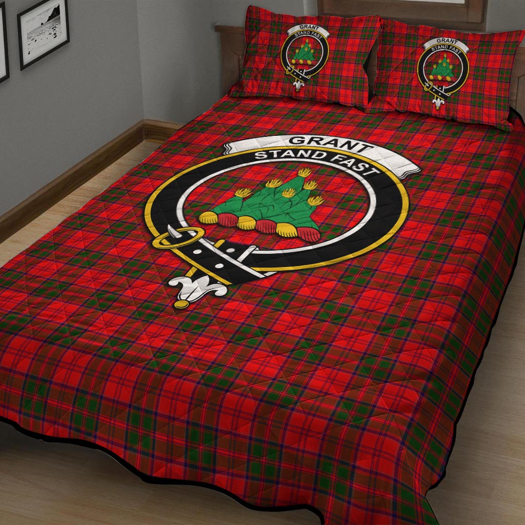 Grant Modern Tartan Quilt Bed Set with Family Crest - Tartan Vibes Clothing