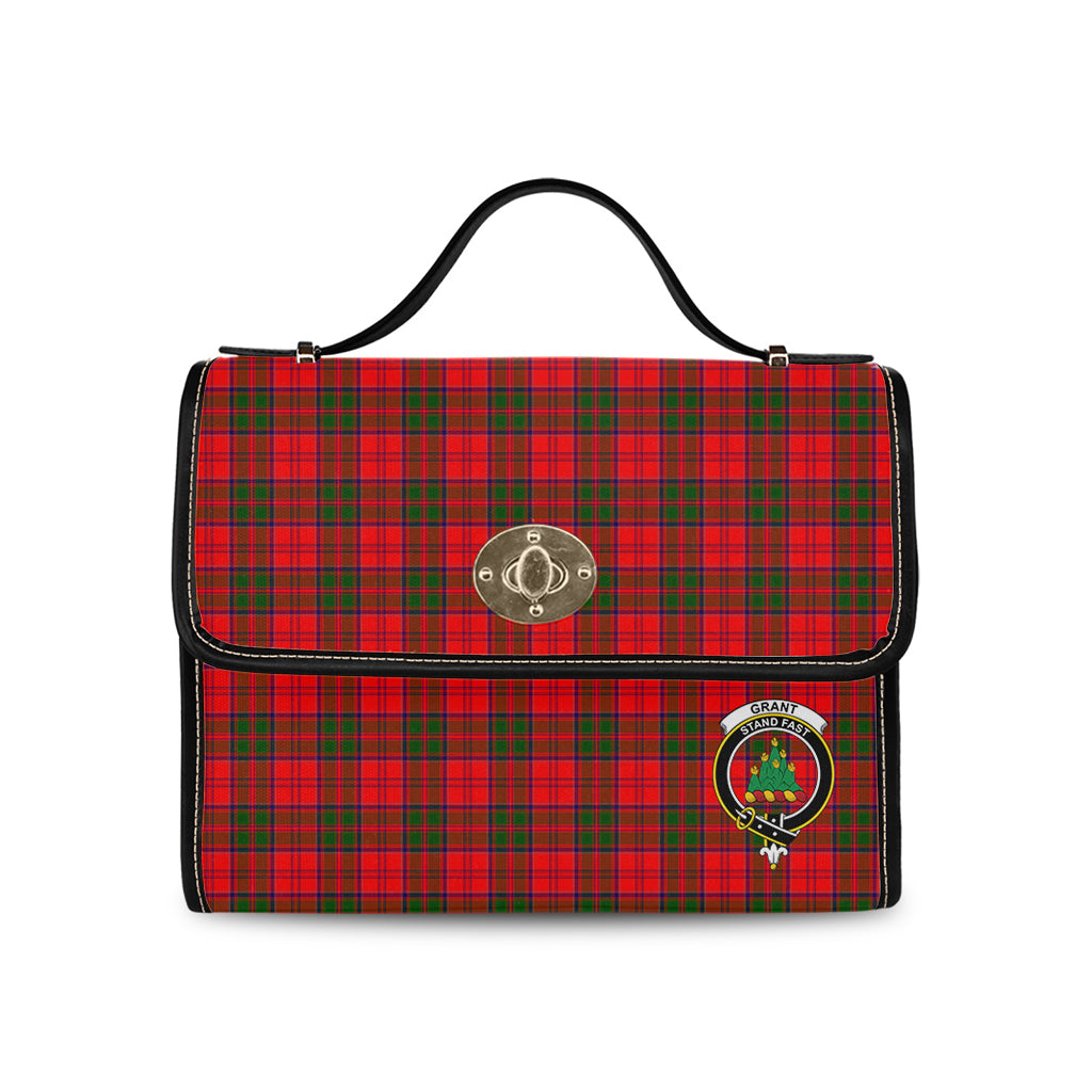 grant-modern-tartan-leather-strap-waterproof-canvas-bag-with-family-crest