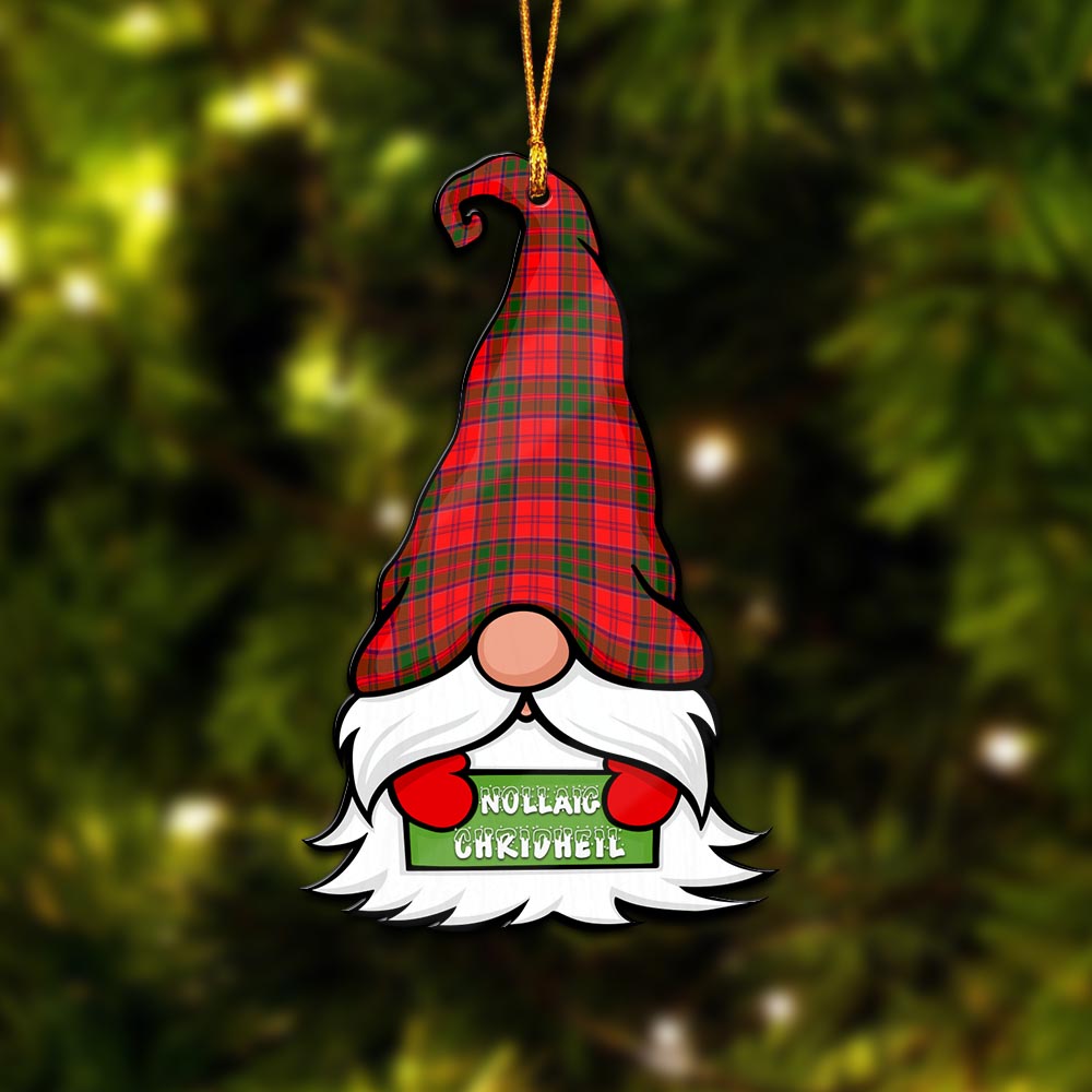 Grant Modern Gnome Christmas Ornament with His Tartan Christmas Hat - Tartanvibesclothing