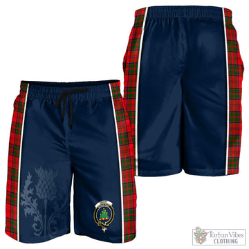 Grant Modern Tartan Men's Shorts with Family Crest and Scottish Thistle Vibes Sport Style