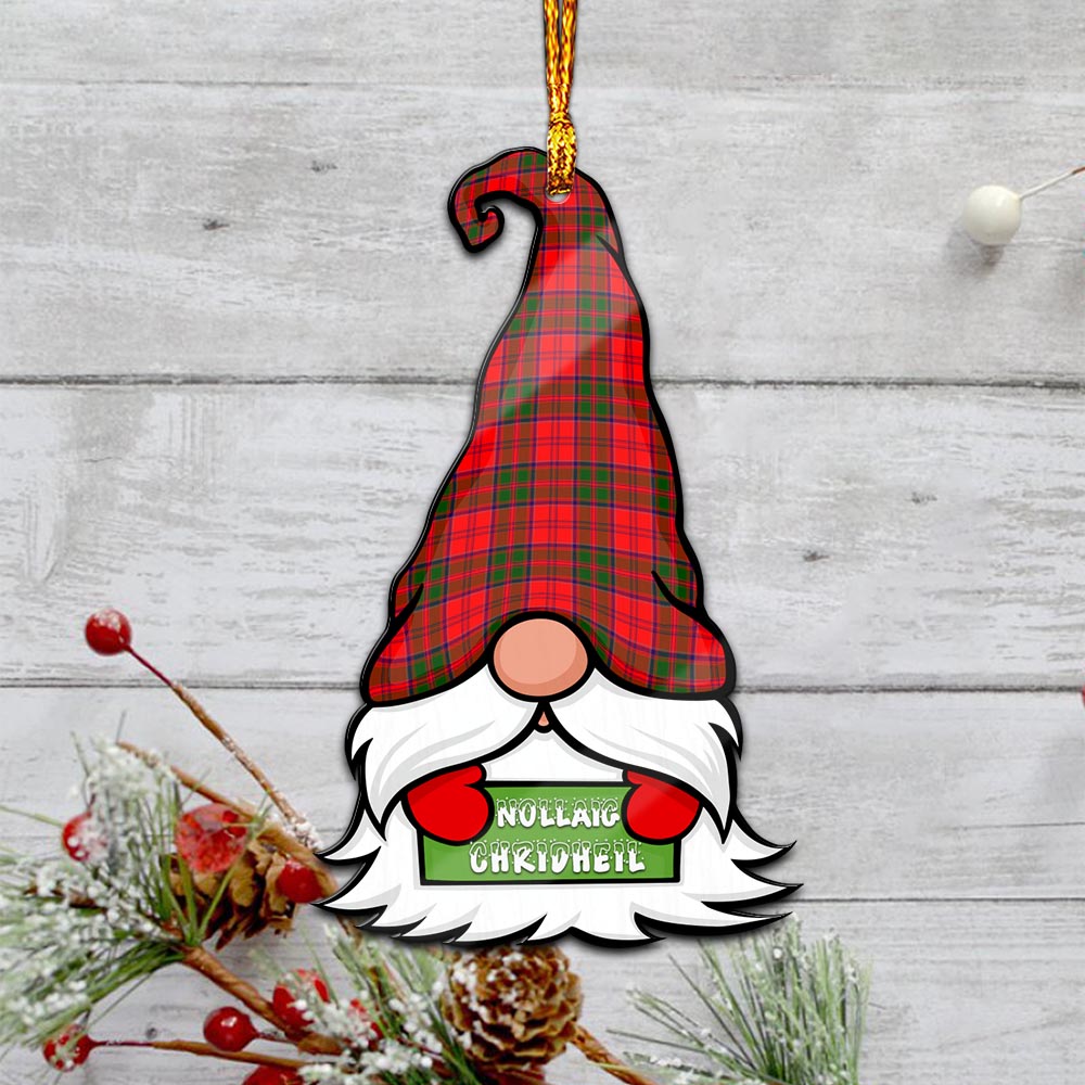 Grant Modern Gnome Christmas Ornament with His Tartan Christmas Hat - Tartanvibesclothing