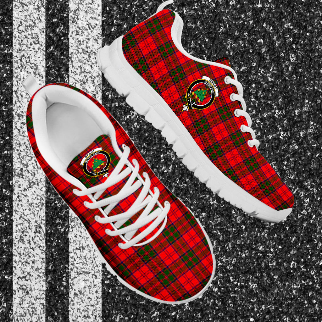 Grant Modern Tartan Sneakers with Family Crest - Tartan Vibes Clothing