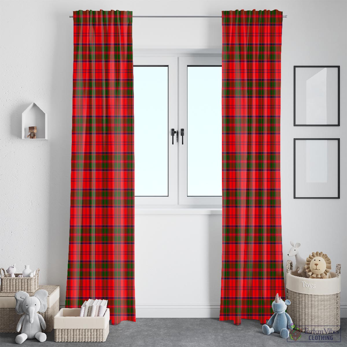 Grant Modern Tartan Window Curtain