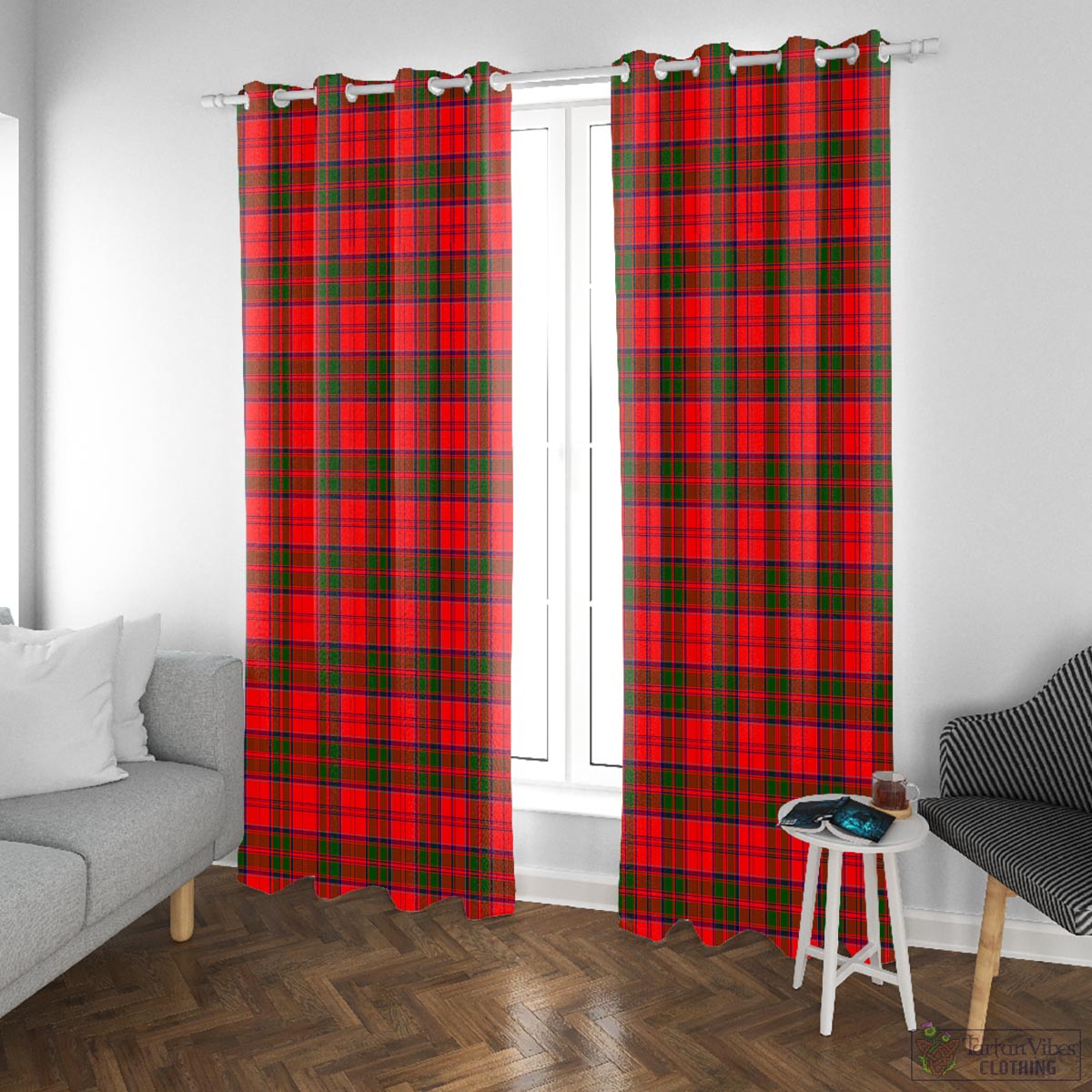 Grant Modern Tartan Window Curtain