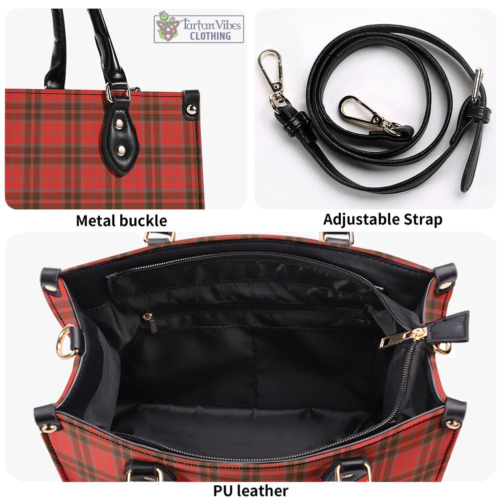 Tartan Vibes Clothing Grant Weathered Tartan Luxury Leather Handbags