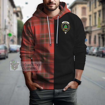 Grant Weathered Tartan Hoodie with Family Crest and Half Of Me Style