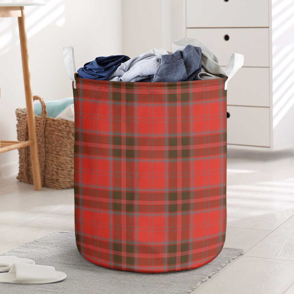 Grant Weathered Tartan Laundry Basket One Size - Tartanvibesclothing Shop