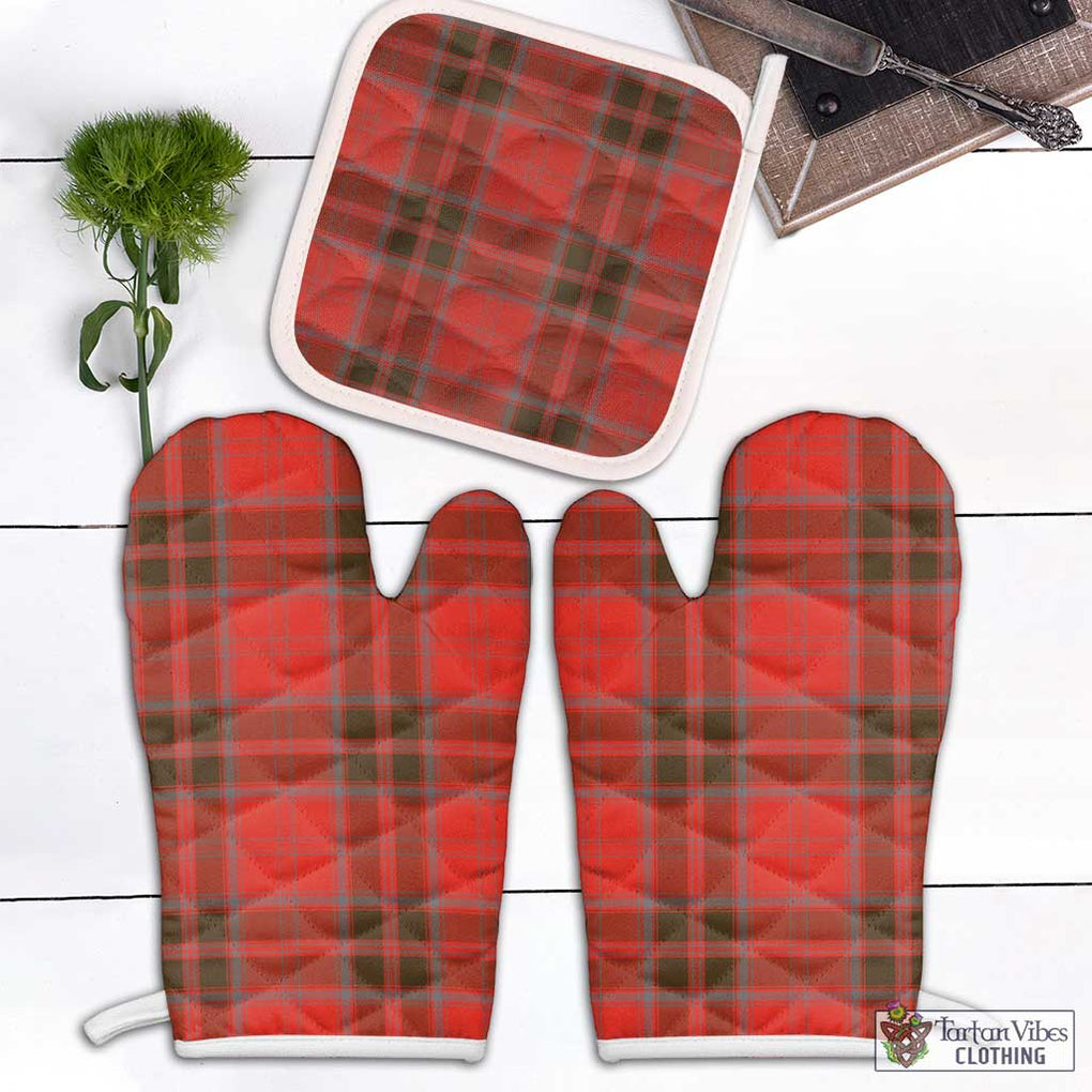 Grant Weathered Tartan Combo Oven Mitt & Pot-Holder Combo 1 Oven Mitt & 1 Pot-Holder White - Tartan Vibes Clothing