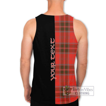 Grant Weathered Tartan Men's Tank Top with Family Crest and Half Of Me Style