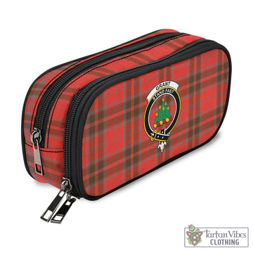 Grant Weathered Tartan Pen and Pencil Case with Family Crest