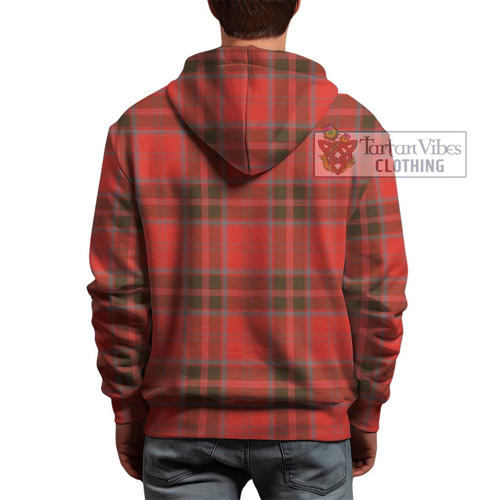 Grant Weathered Tartan Hoodie with Family Crest DNA In Me Style - Tartanvibesclothing Shop