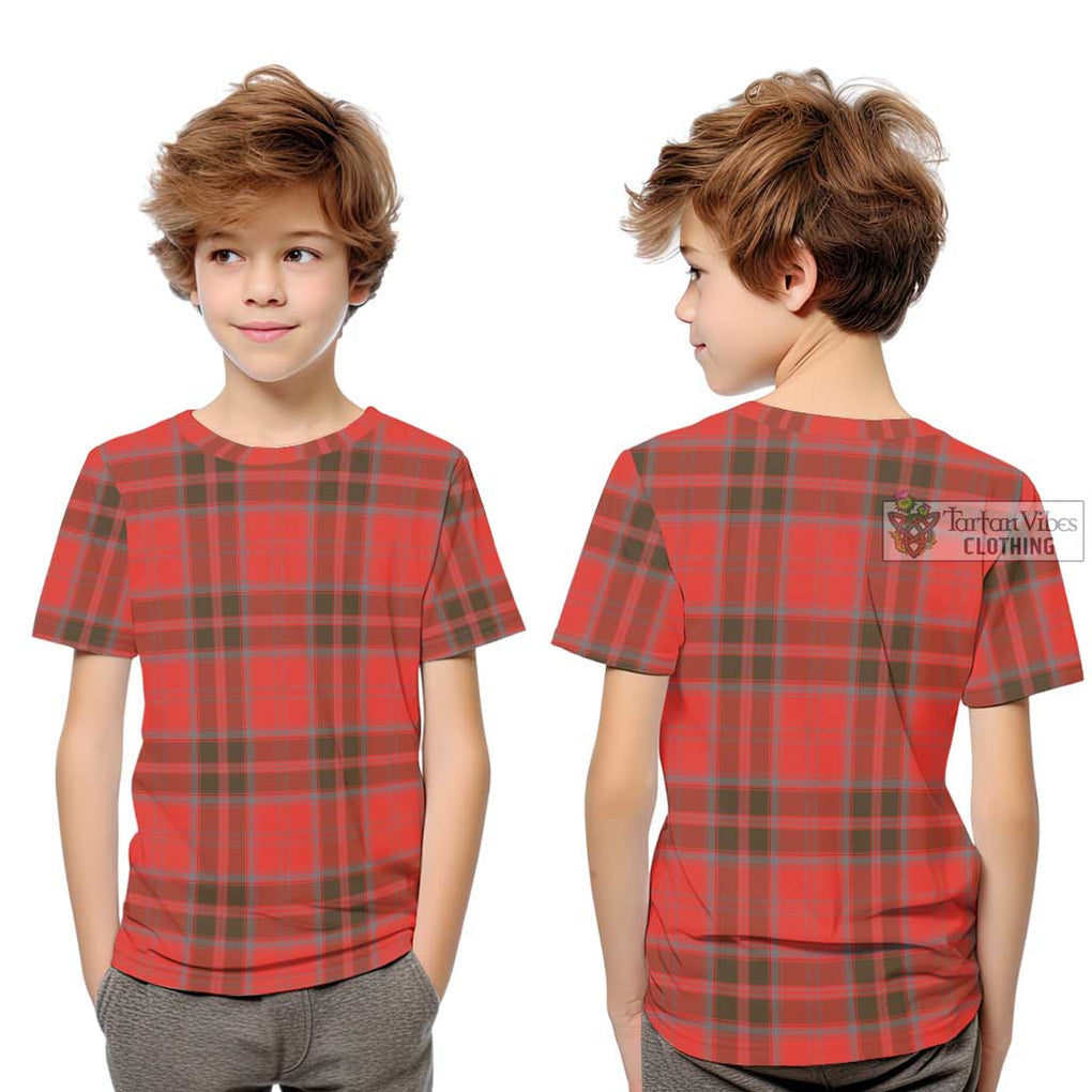 Grant Weathered Tartan Kid T-Shirt - Tartanvibesclothing Shop