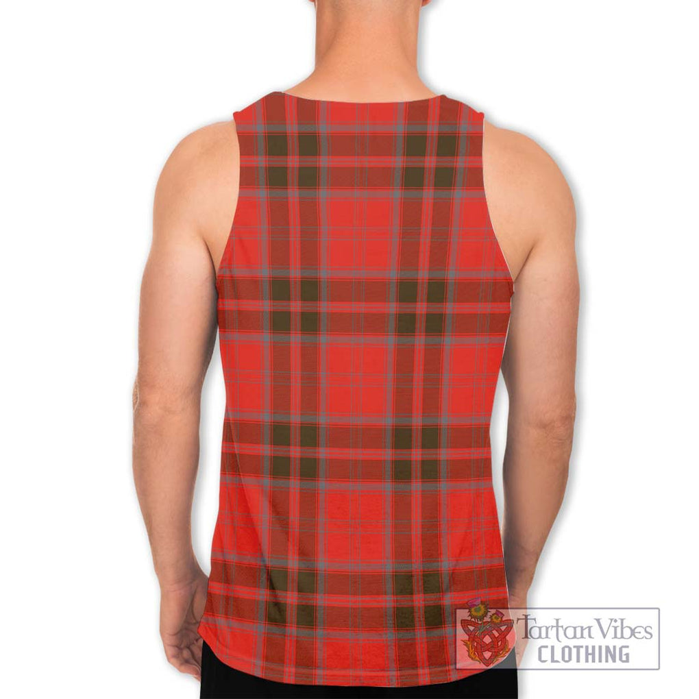 Grant Weathered Tartan Men's Tank Top with Family Crest DNA In Me Style - Tartanvibesclothing Shop