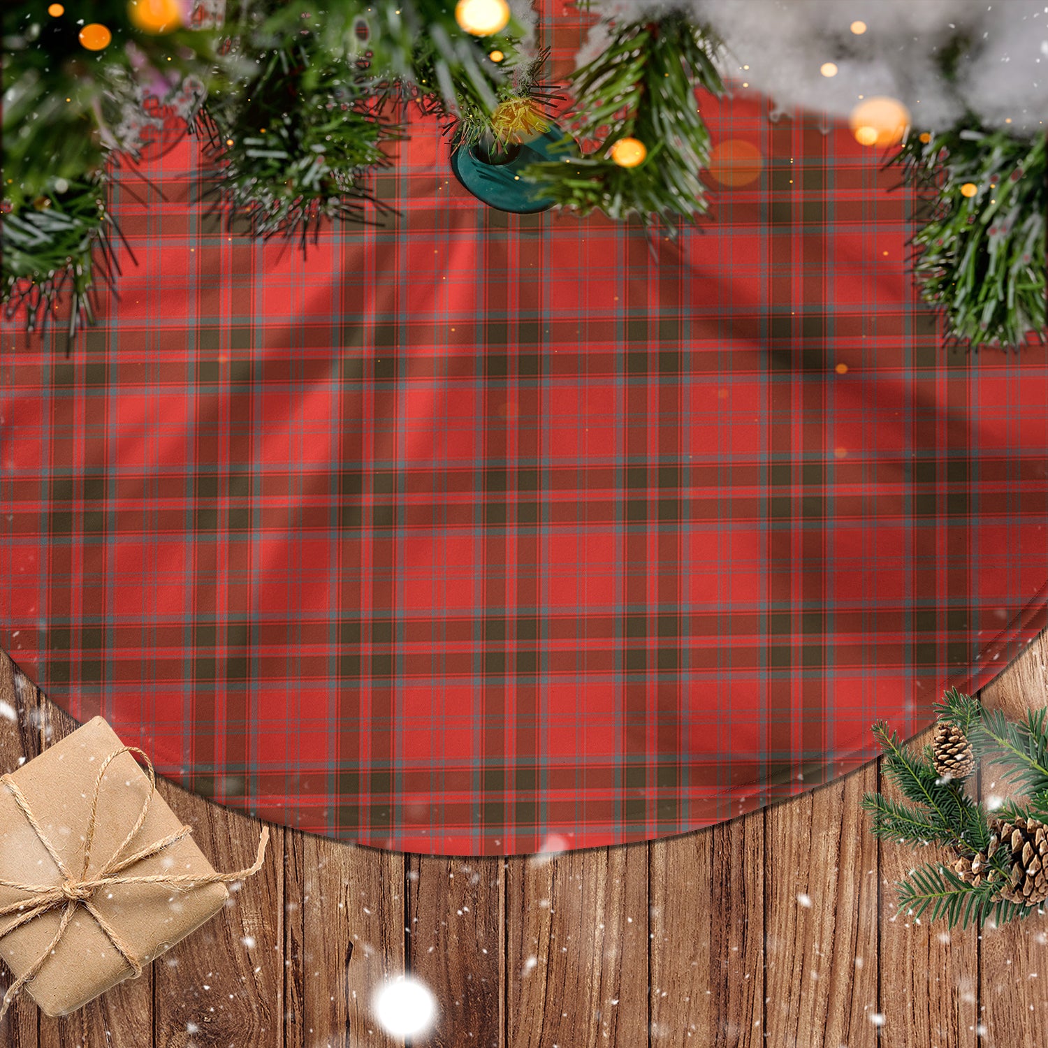 Grant Weathered Tartan Christmas Tree Skirt - Tartanvibesclothing