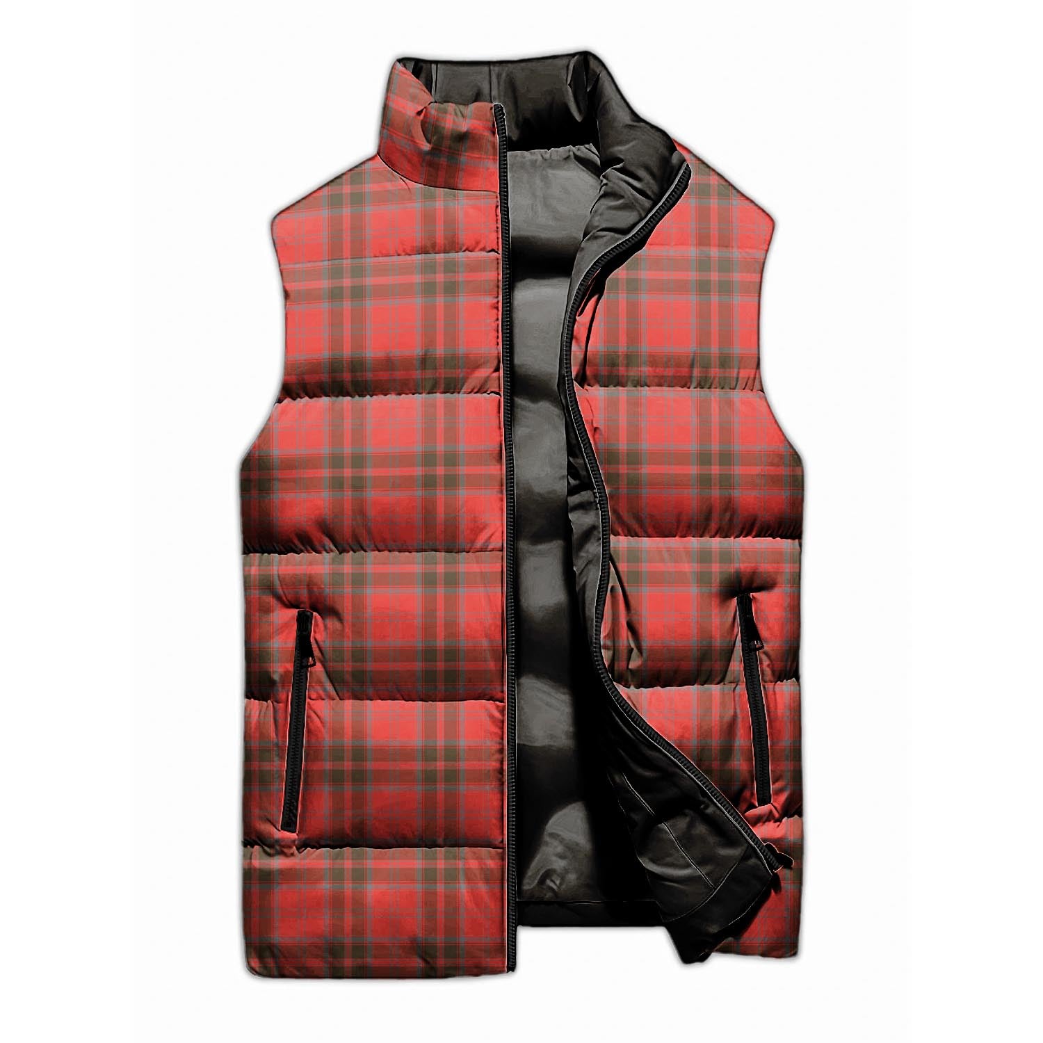 Grant Weathered Tartan Sleeveless Puffer Jacket - Tartanvibesclothing