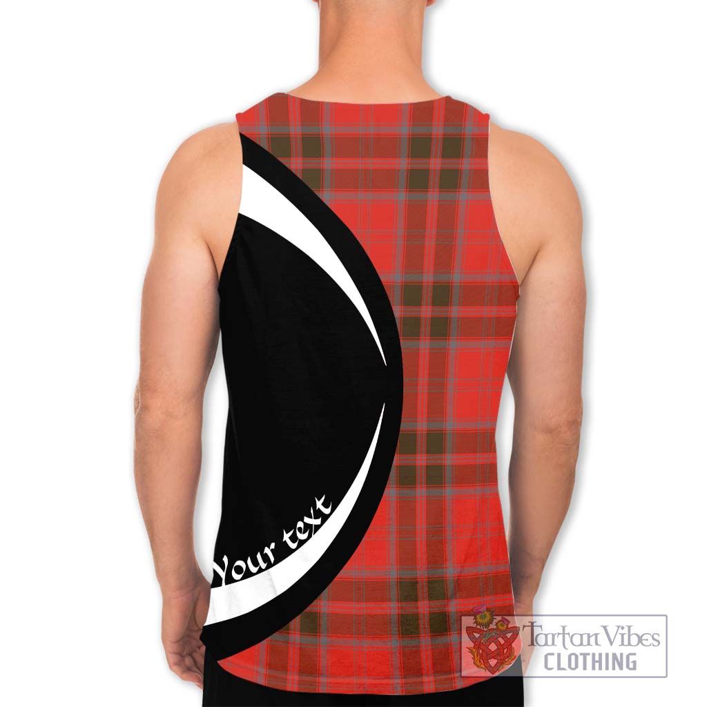 Grant Weathered Tartan Men's Tank Top with Family Crest Circle Style - Tartan Vibes Clothing