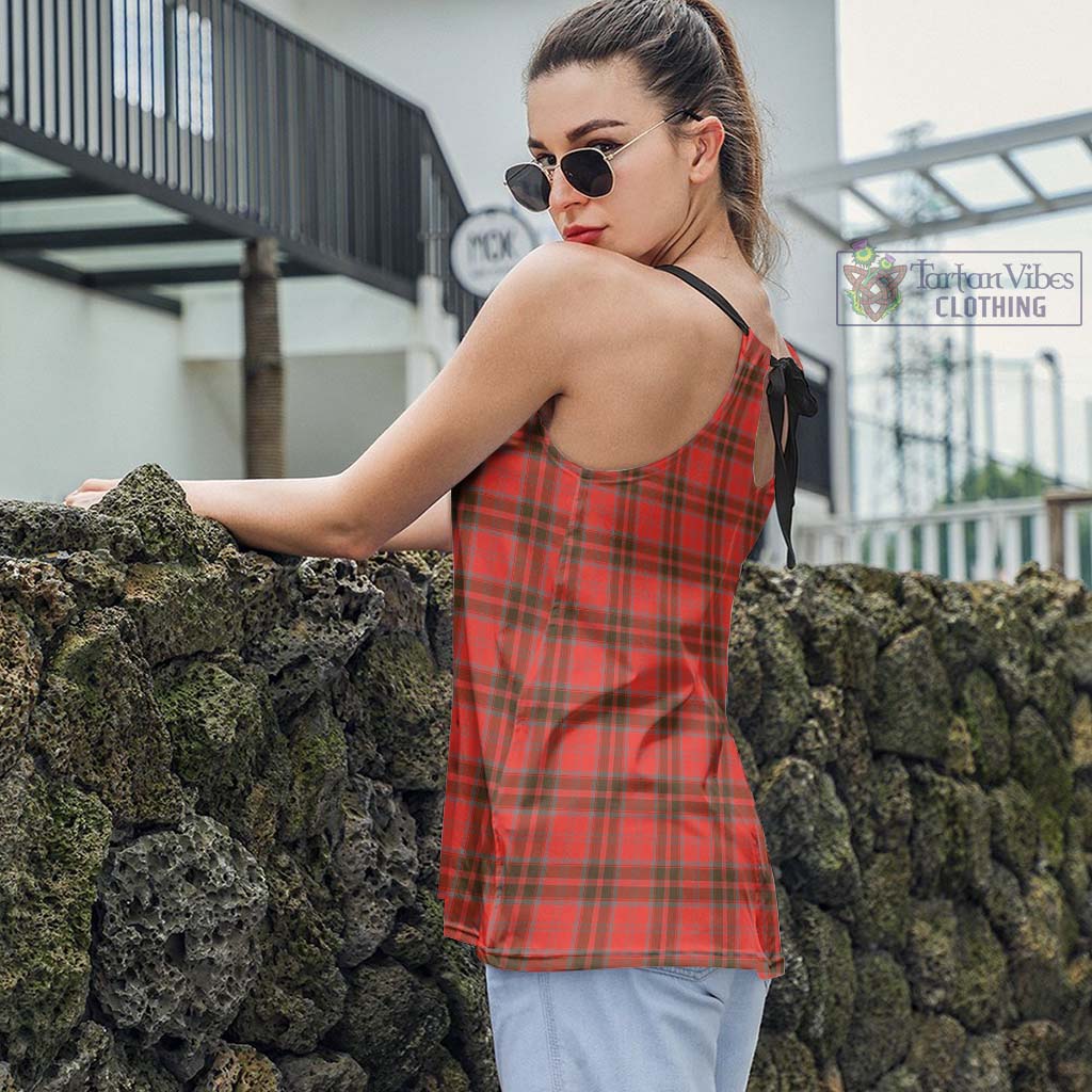 Tartan Vibes Clothing Grant Weathered Tartan Loose Halter Neck Camisole