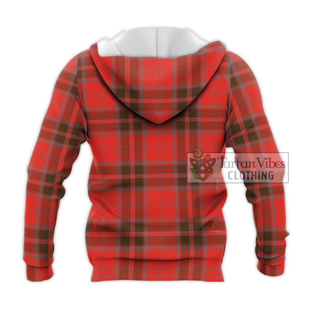 Grant Weathered Tartan Knitted Hoodie with Family Crest DNA In Me Style - Tartanvibesclothing Shop