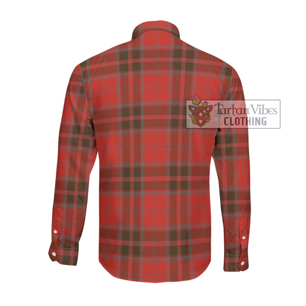 Grant Weathered Tartan Long Sleeve Button Shirt with Family Crest DNA In Me Style - Tartanvibesclothing Shop