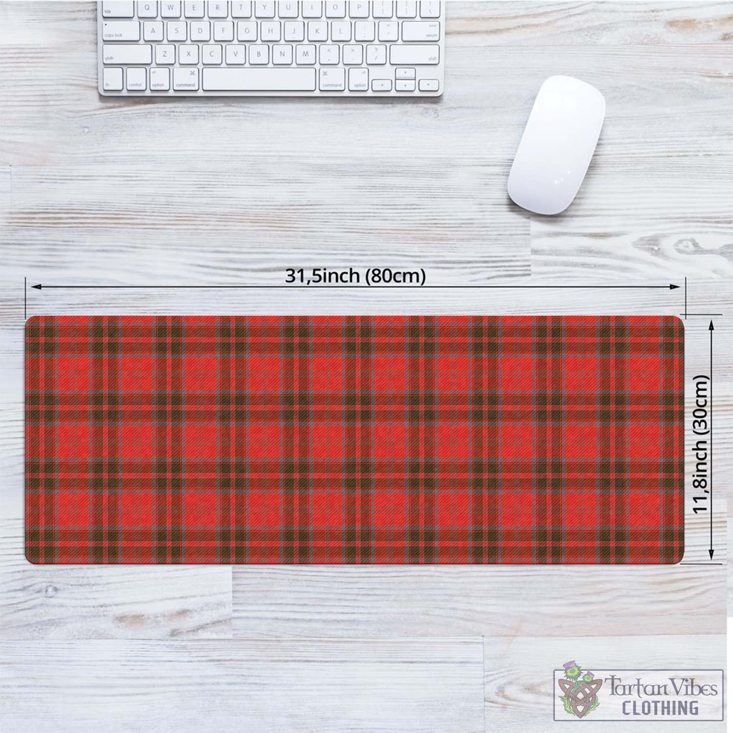 Tartan Vibes Clothing Grant Weathered Tartan Mouse Pad