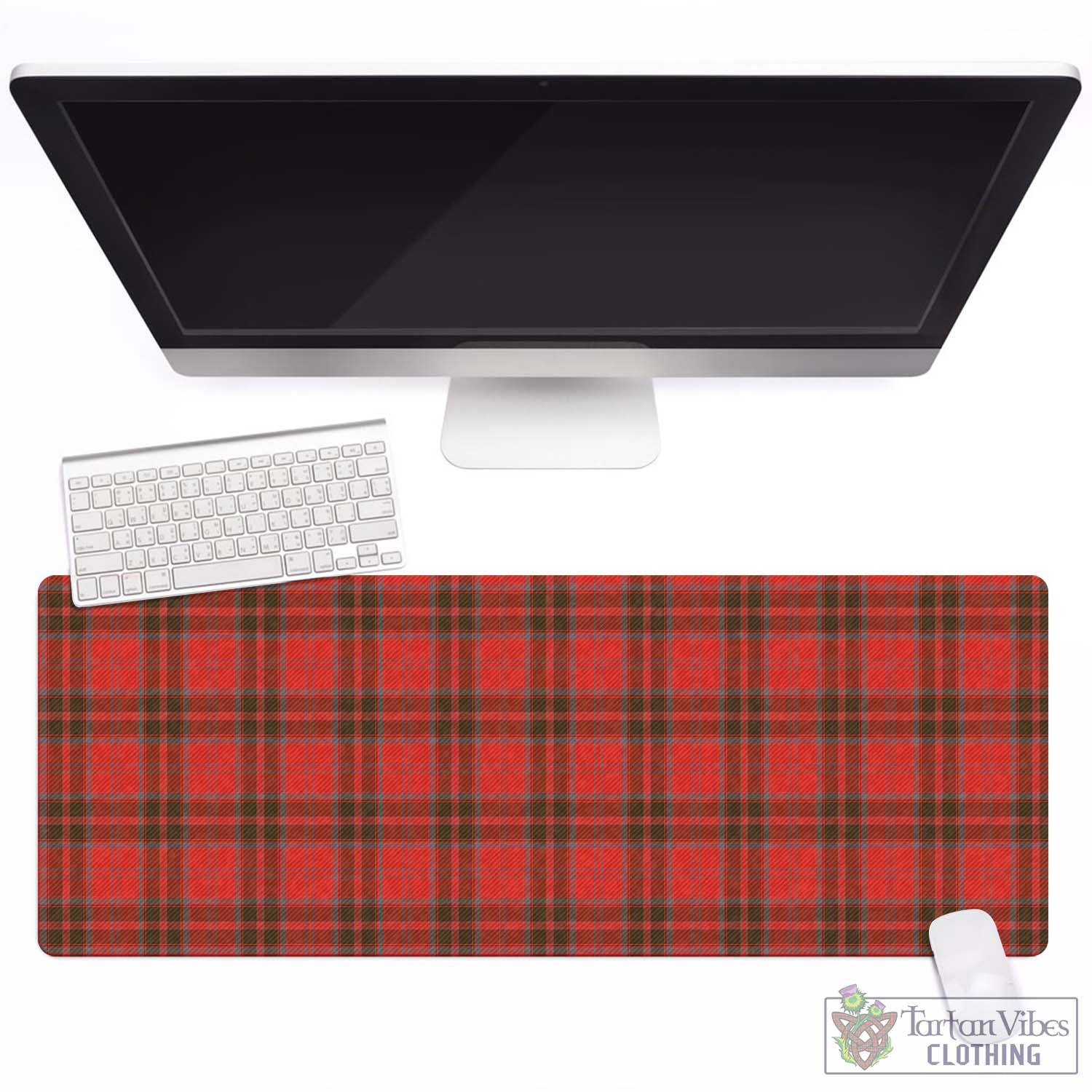 Tartan Vibes Clothing Grant Weathered Tartan Mouse Pad