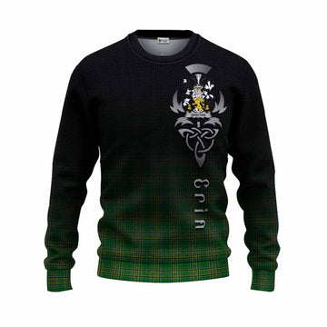 Grattan Irish Clan Knitted Sweater with Coat of Arms Erin Go Bragh Celtic Inspired Unisex - Tartan Vibes Clothing
