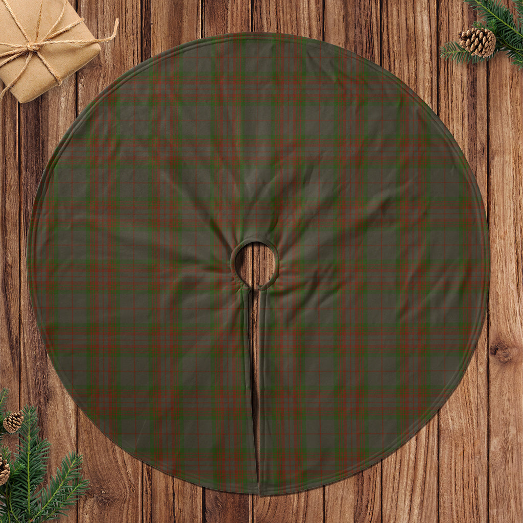 Gray Tartan Christmas Tree Skirt - Tartanvibesclothing