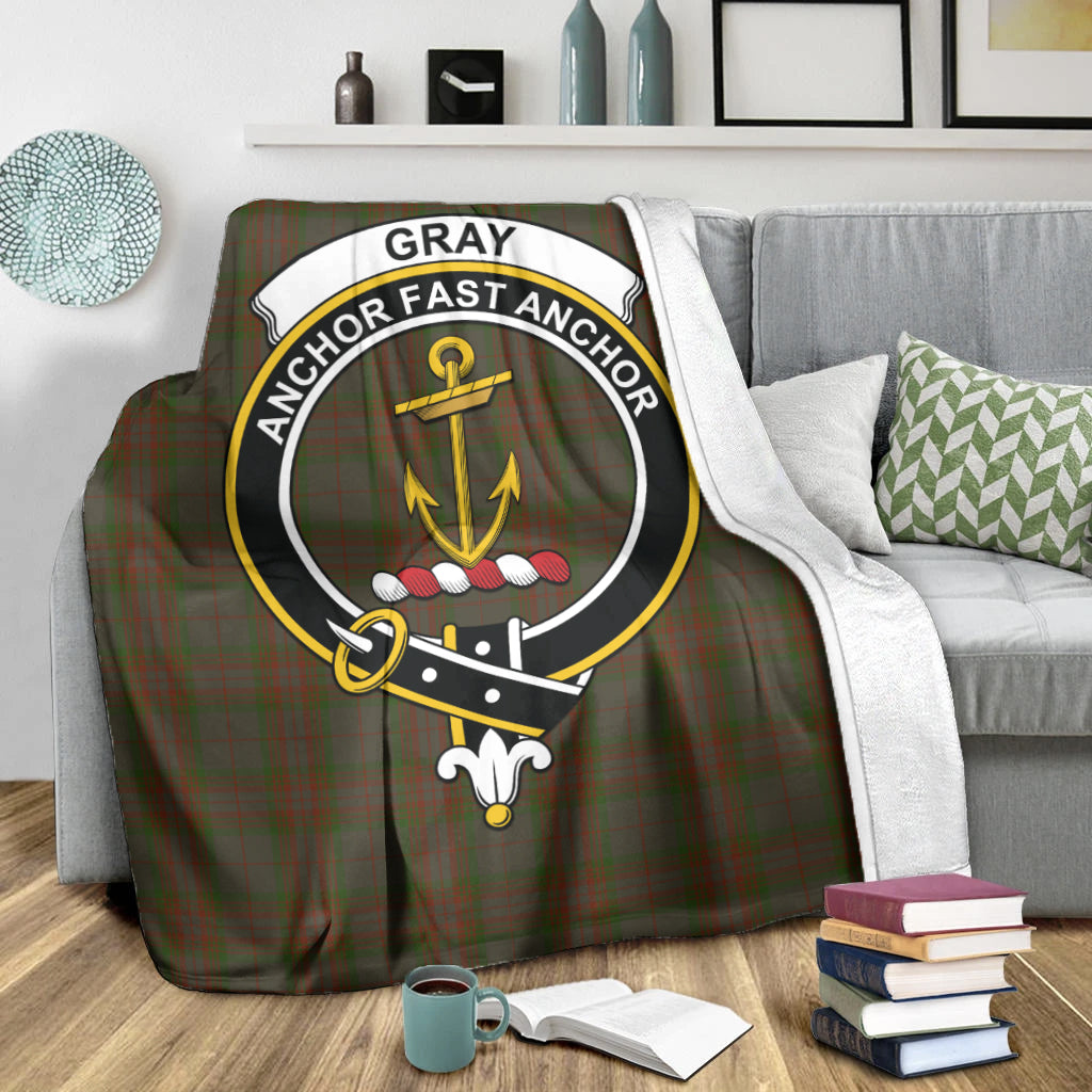 gray-tartab-blanket-with-family-crest