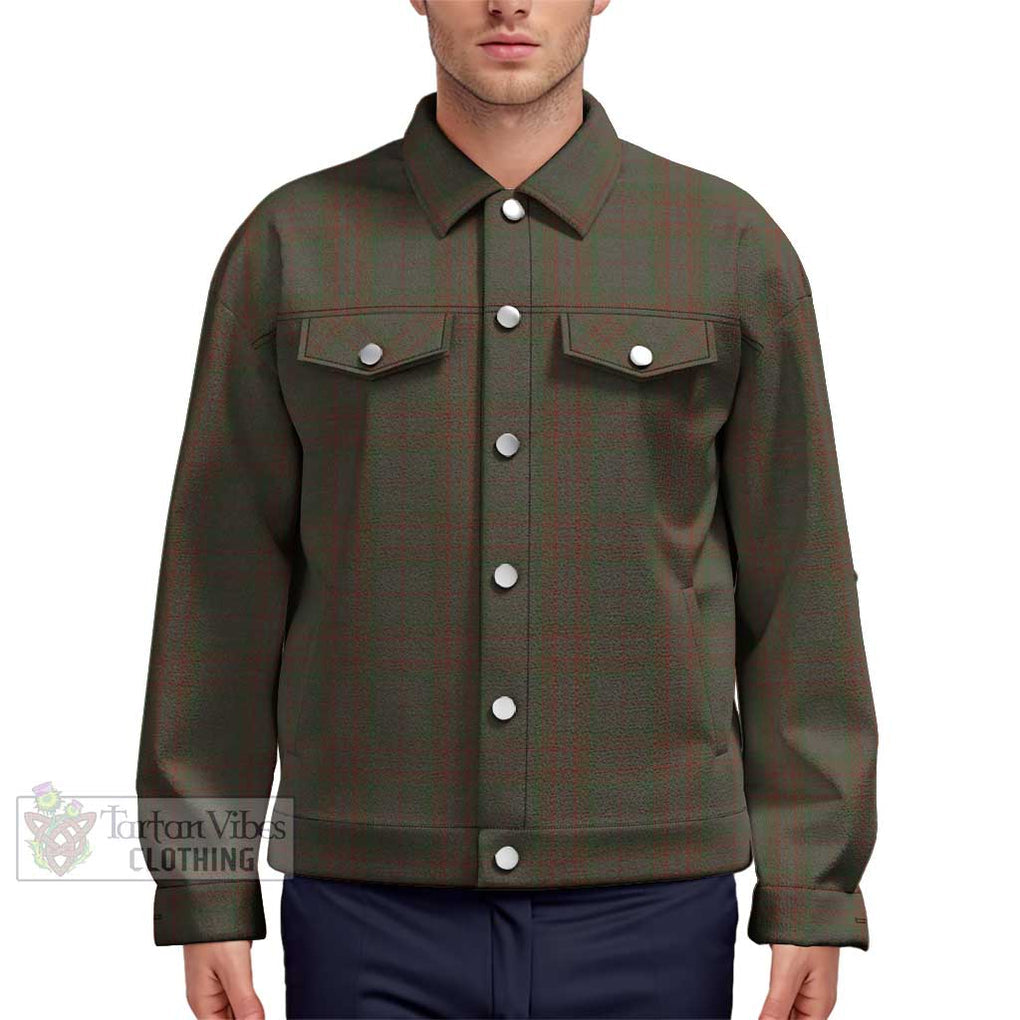 Gray Tartan Unisex Lapel Cotton Jacket Unisex - Tartan Vibes Clothing