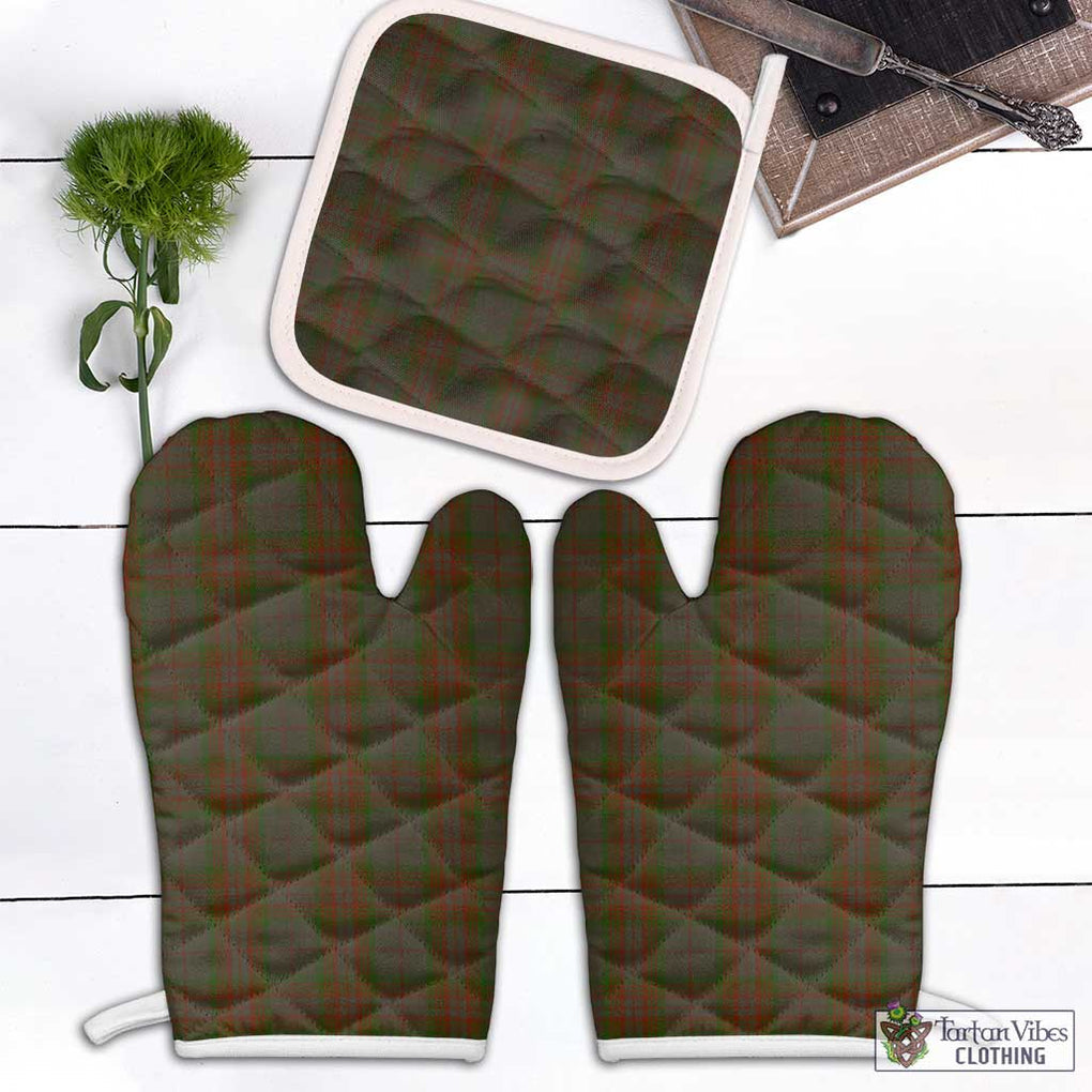 Gray Tartan Combo Oven Mitt & Pot-Holder Combo 1 Oven Mitt & 1 Pot-Holder White - Tartan Vibes Clothing