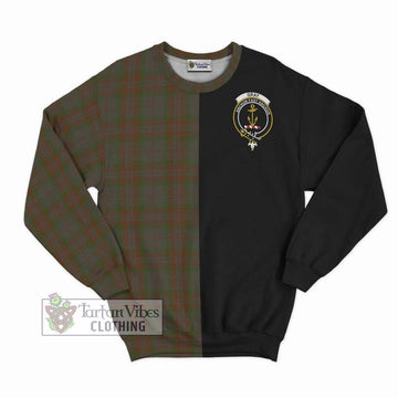 Gray Tartan Sweatshirt with Family Crest and Half Of Me Style