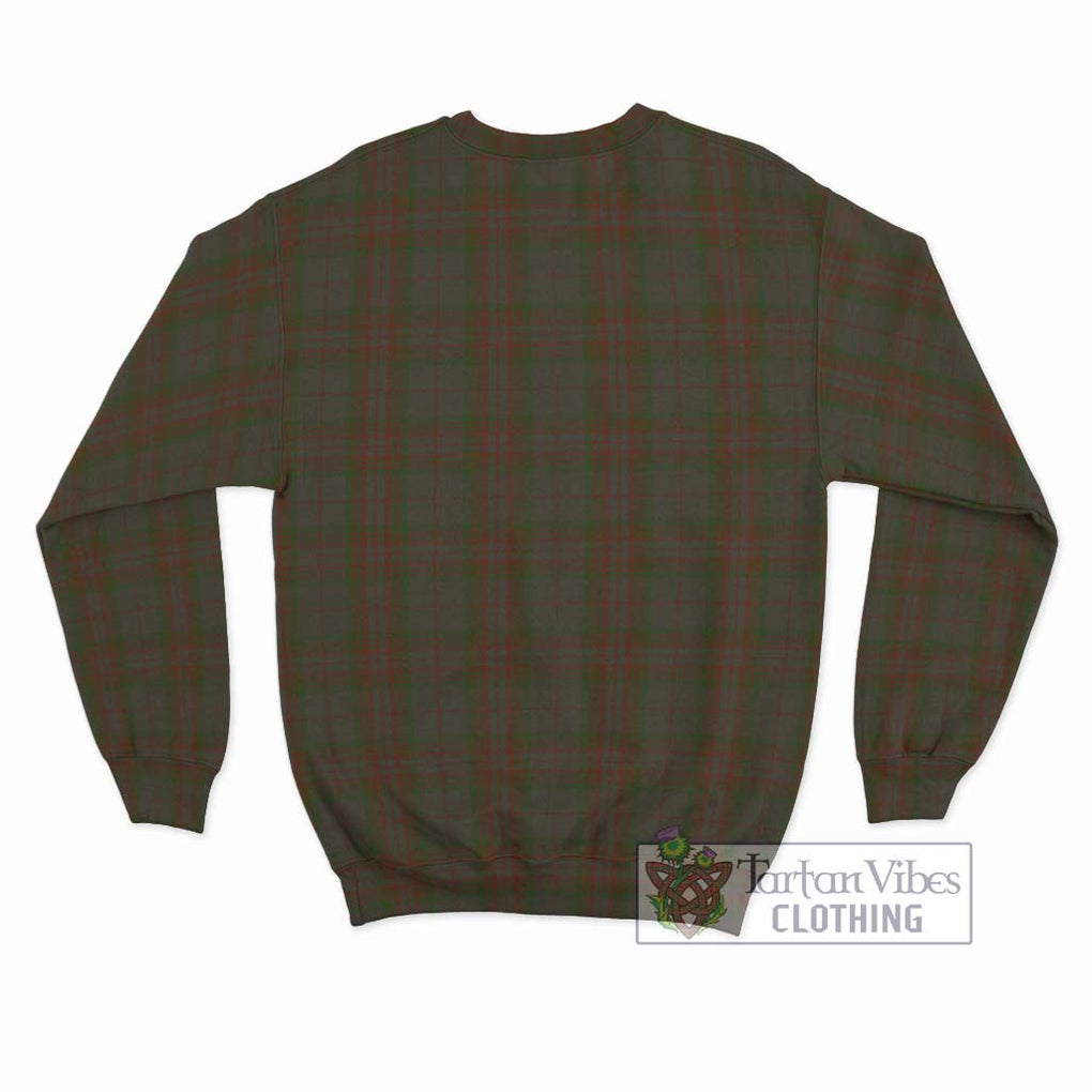 Gray Tartan Sweatshirt with Family Crest DNA In Me Style - Tartanvibesclothing Shop