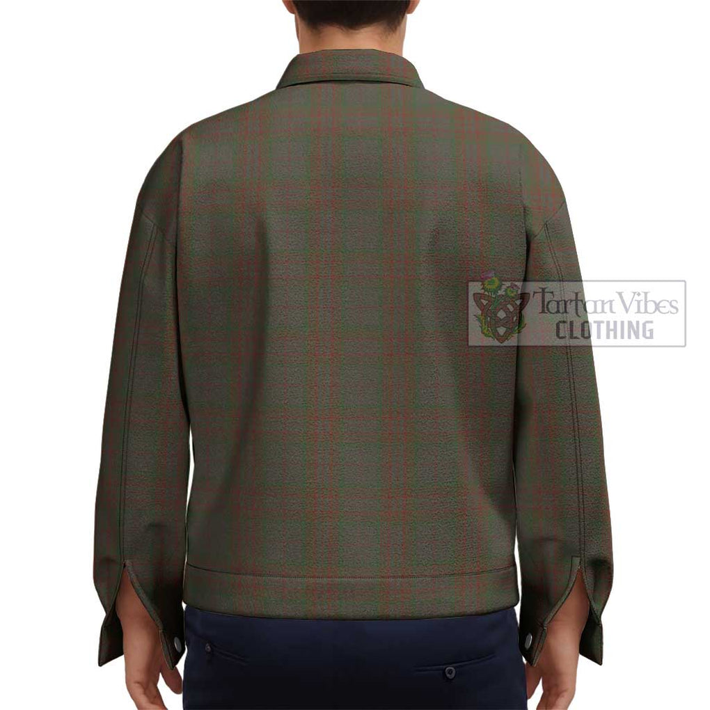 Gray Tartan Unisex Lapel Cotton Jacket - Tartan Vibes Clothing