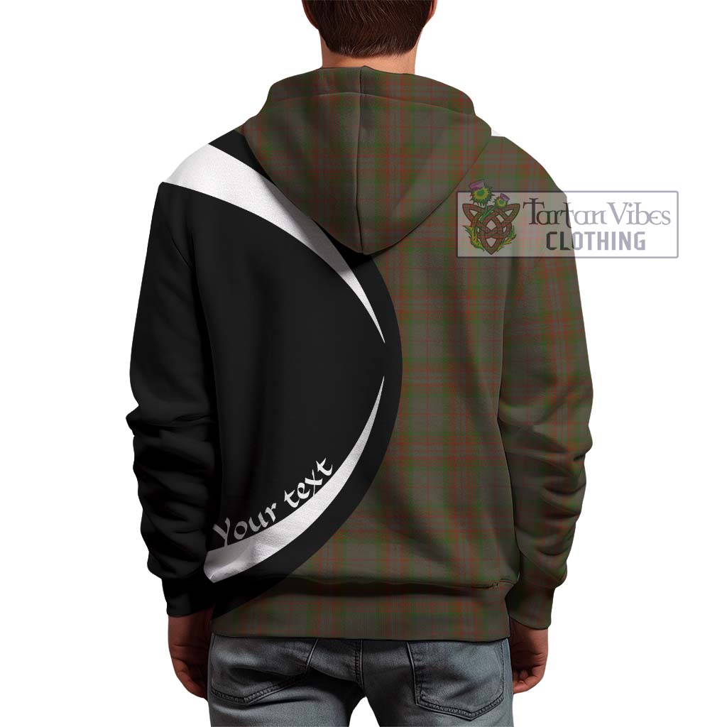 Tartan Vibes Clothing Gray Tartan Hoodie with Family Crest Circle Style