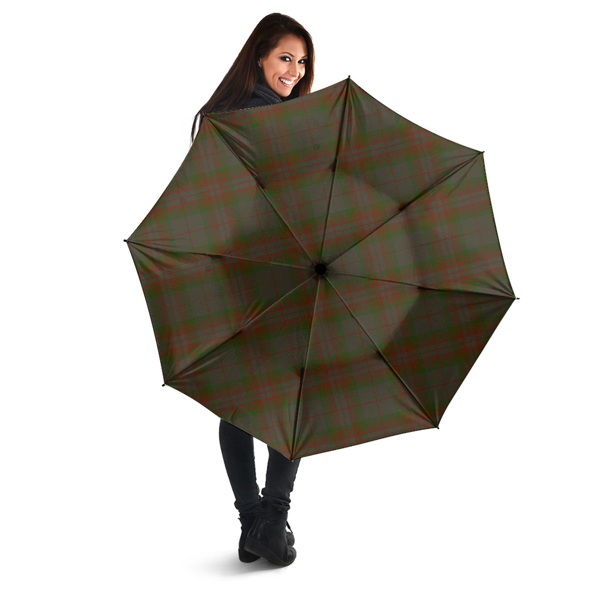 Gray Tartan Umbrella - Tartanvibesclothing