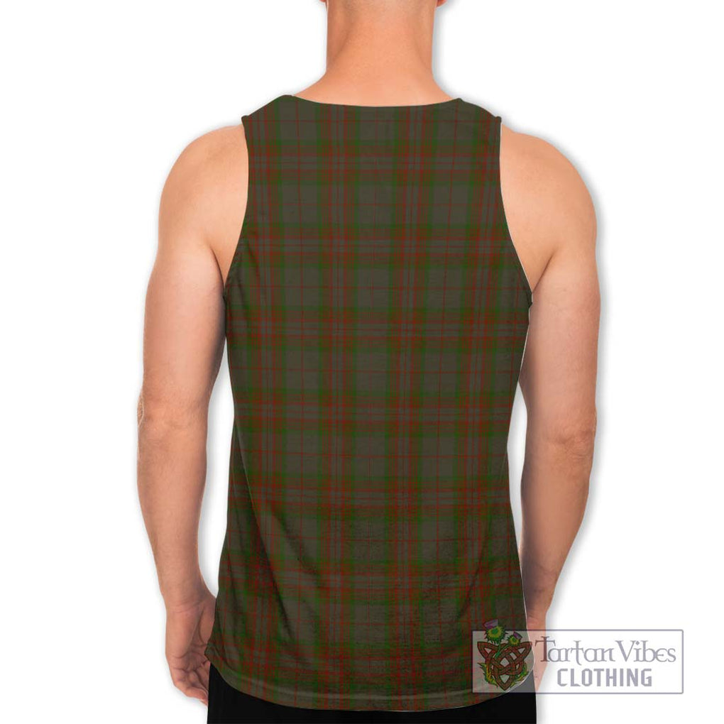 Gray Tartan Men's Tank Top with Family Crest DNA In Me Style - Tartanvibesclothing Shop