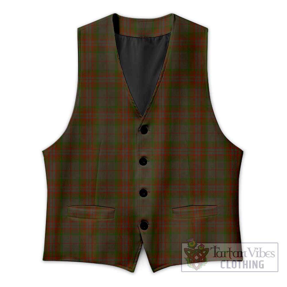 Tartan Vibes Clothing Gray Tartan Men's Sleeveless Suit Vest