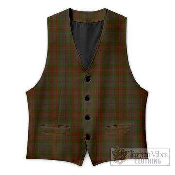 Gray Tartan Men's Sleeveless Suit Vest