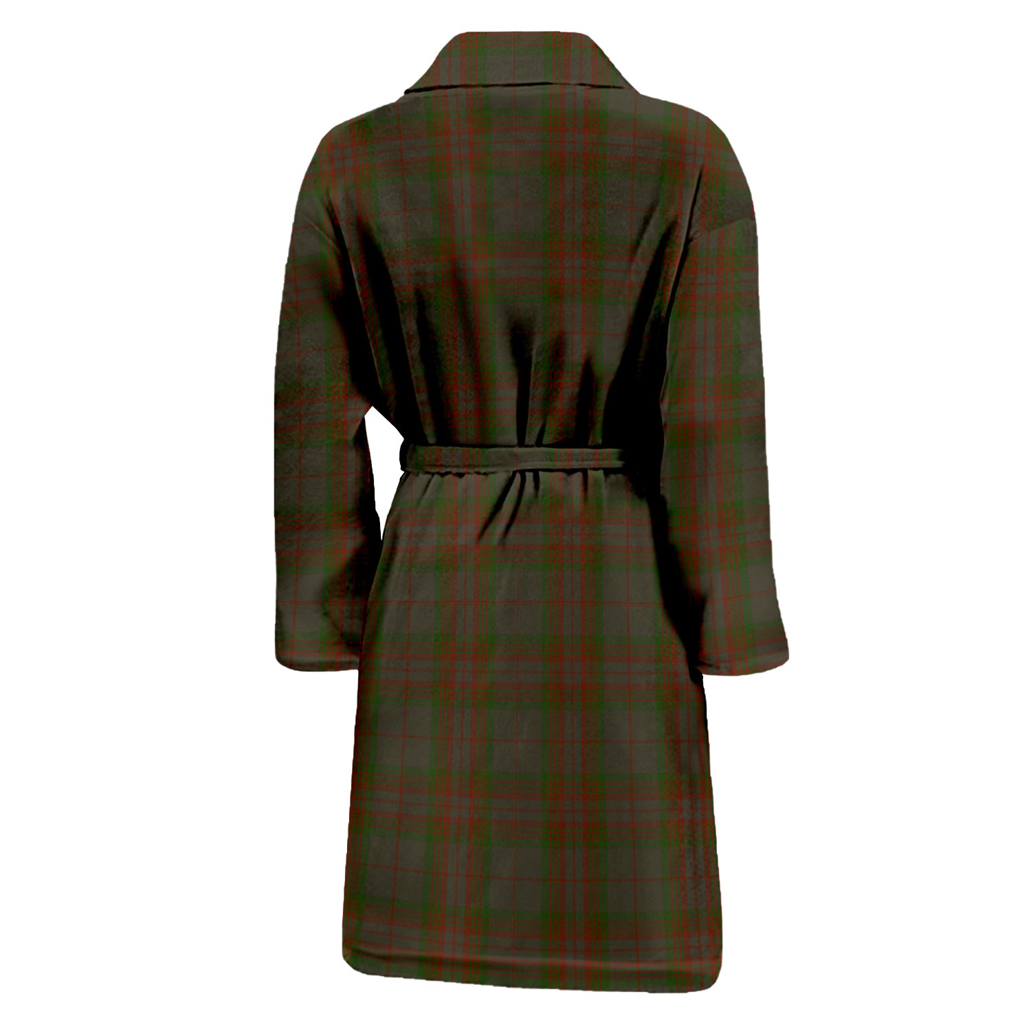 Gray Tartan Bathrobe with Family Crest - Tartan Vibes Clothing