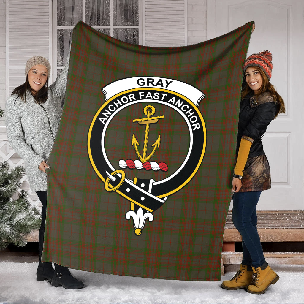 gray-tartab-blanket-with-family-crest