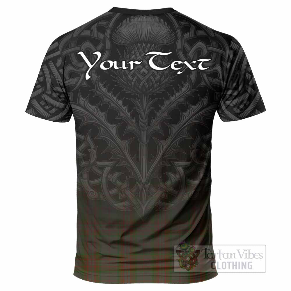 Tartan Vibes Clothing Gray Tartan T-Shirt with Family Crest Celtic Thistle Vibes