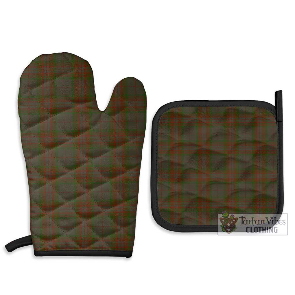 Gray Tartan Combo Oven Mitt & Pot-Holder Combo 1 Oven Mitt & 2 Pot-Holder Black - Tartan Vibes Clothing