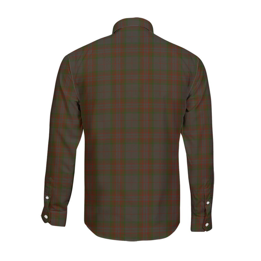 gray-tartan-long-sleeve-button-up-shirt-with-family-crest