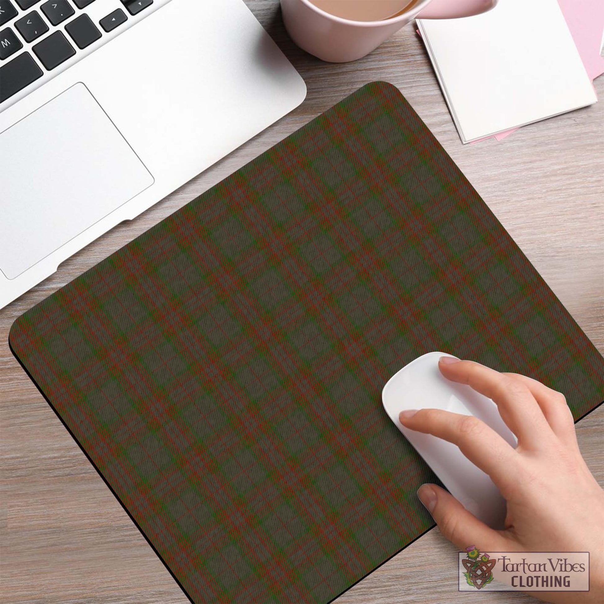 Tartan Vibes Clothing Gray Tartan Mouse Pad