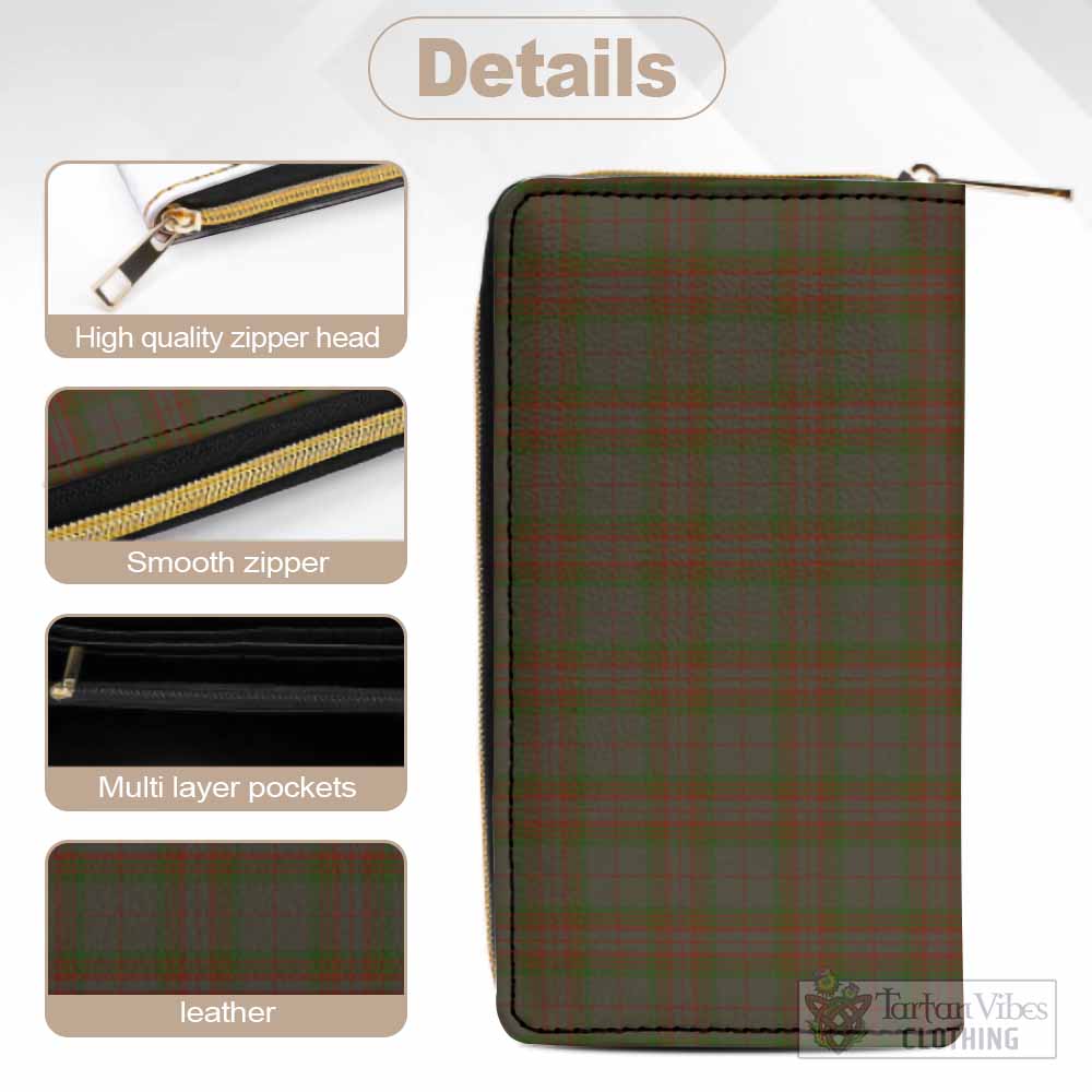 Gray Tartan Women's Leather Wallet - Tartan Vibes Clothing