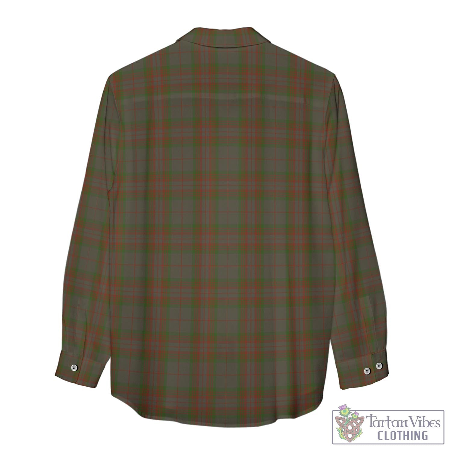 Gray Tartan Womens Casual Shirt