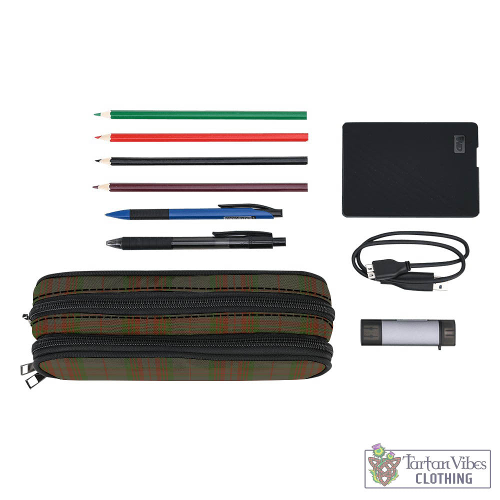 Gray Tartan Pen and Pencil Case - Tartan Vibes Clothing